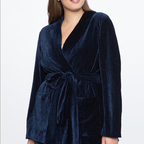 Eloquii Jackets & Blazers - Eloquii Velvet Robe Blazer